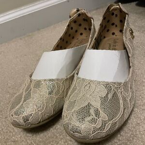Lily in the sky Just Married Lace Flats
